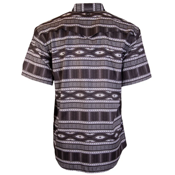 HOOEY SOL BLACK AZTEC PEARL SNAP - MENS SHIRT  - HT1761BKAZ