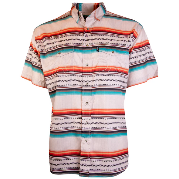 HOOEY SOL CREAM SERAPE PEARL SNAP - MENS SHIRT  - HT1761CRSP