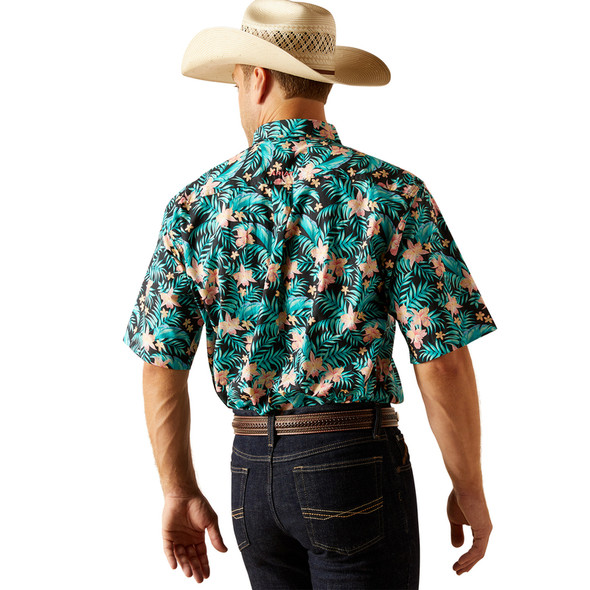ARIAT JILLIAN BLACK TROPICAL PRINT - MENS SHIRT  - 10051530