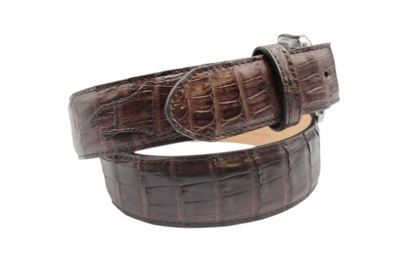 STETSON CAIMAN LEATHER BROWN - ACCESSORIES BELT MEN - 9917500-232