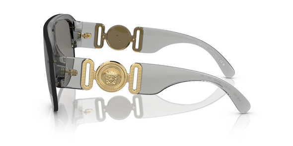 VERSACE MEDUSA SHIELD TRANSPARENT GREY - SUNGLASS VERSACE  - 4391311/6G