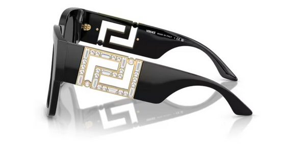 VERSACE GRECA BLACK DARK GREY - SUNGLASS VERSACE  - 4402547887