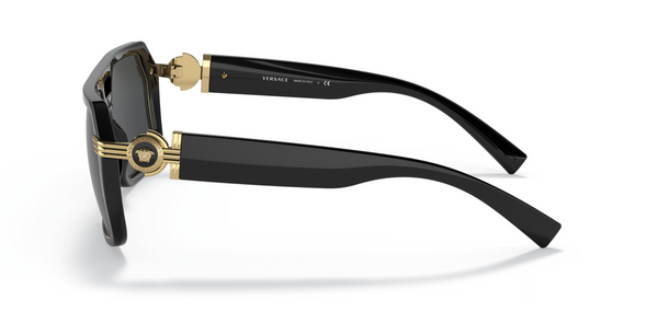 VERSACE BLACK PLASTIC NAVIGATOR - SUNGLASS VERSACE  - 4399GB1/87