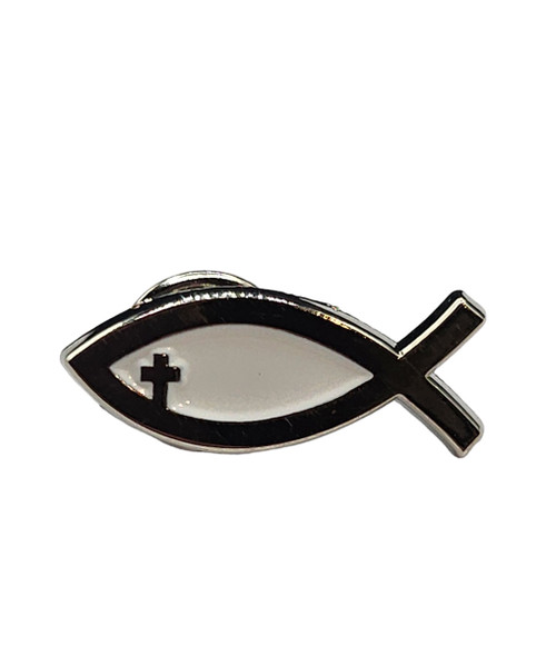 CACTUS RANCH JESUS CHRISTIAN FISH ICHTHYS - ACCESSORIES HAT CAP PINS  - CRHP-38