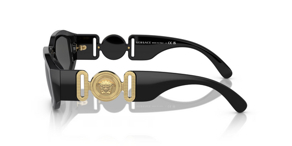 VERSACE MEDUSA BIGGIE BLACK DARK GREY - SUNGLASS VERSACE  - 4361GB1/87