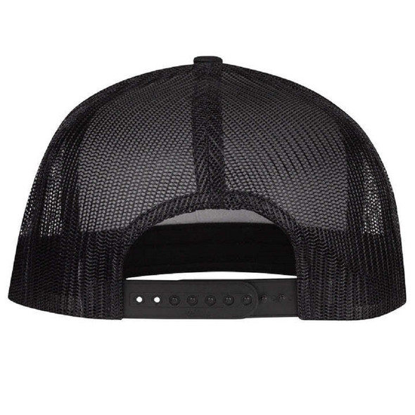 LAZY J RANCH WEAR RED RANCH PATCH BLACK 4" - HATS CAP  - BLKBLK4RR