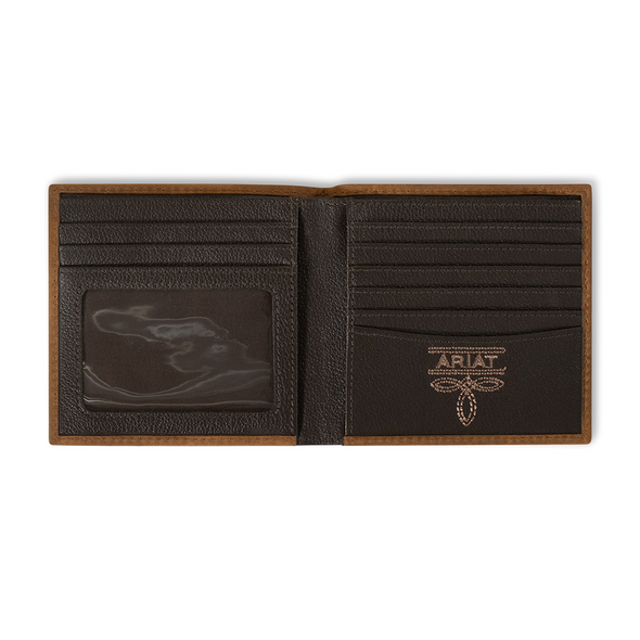 ARIAT BIFOLD SCROLLINGEMBOSSED BROWN - ACCESSORIES WALLET  - A3561444