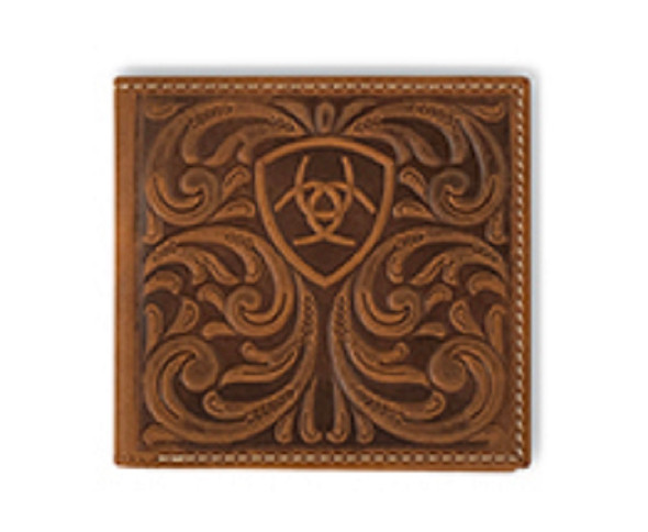 ARIAT BIFOLD SCROLLINGEMBOSSED BROWN - ACCESSORIES WALLET  - A3561444