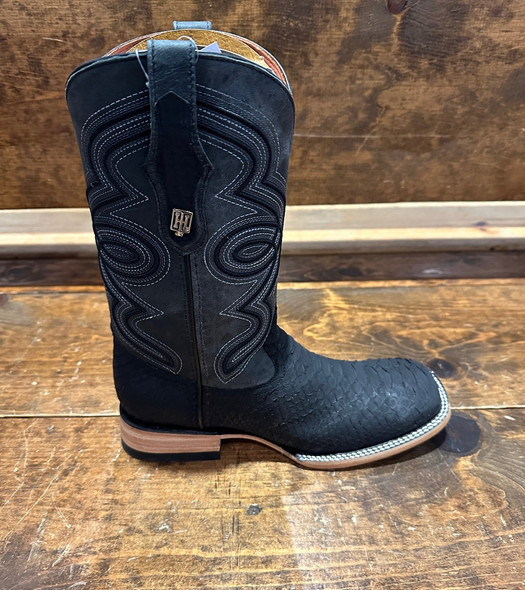 INNOVATIONS PYTHON BLACK NUBUCK III - BOOT MENS WESTERN - PYTHON BLACK NUBUCK III