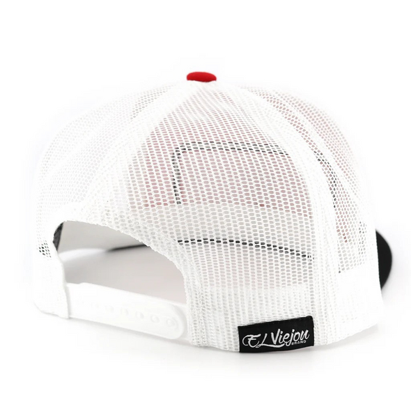EL VIEJON EV PATCH BLACK RED WHITE - HATS CAP  - EV PATCH BLK RED WHITE