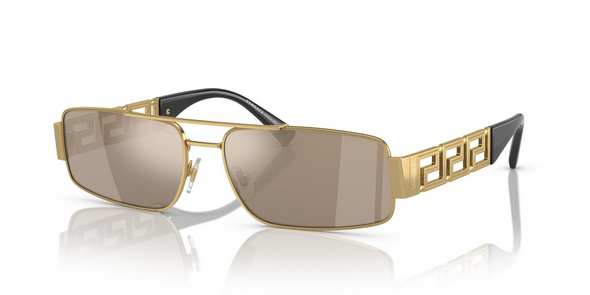 VERSACE ENDLESS GRECA GOLD MIRRORED - SUNGLASS VERSACE  - 225710025A