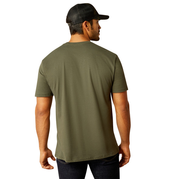 ARIAT LIBERTY USA DIGI CAMO OLIVE - MENS TEE COR - 10054177