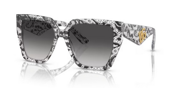 DOLCE & GABBANA LARGE CAT SQUARE BLACK LACE - SUNGLASS DOLCE & GABBANA  - 443832878G