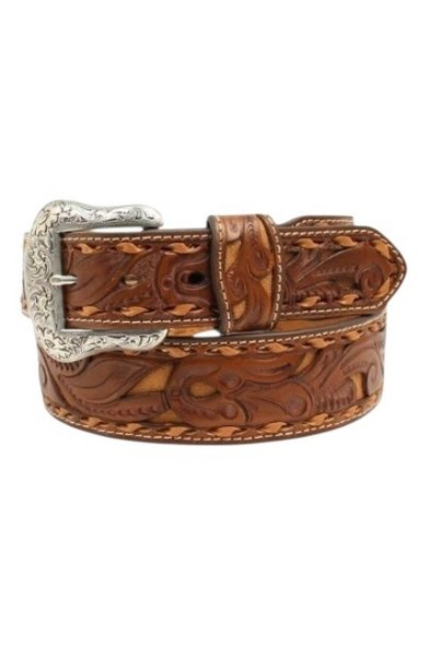 NOCONA PIERCED LEATHER BELT - ACCESSORIES BELT MEN - N2414708