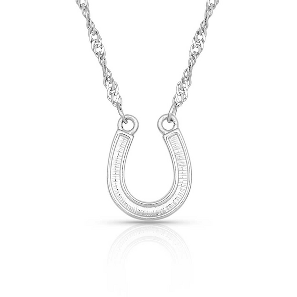 MONTANA SILVERSMITHS CRYSTAL CLEAR HORSESHOE - ACCESSORIES JEWELRY NECKLACE - NC62