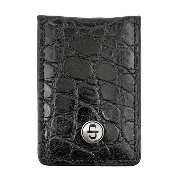 STETSON BLACK CROC EMBOSS  MONEY CLIP - ACCESSORIES WALLET  - 9801004-001