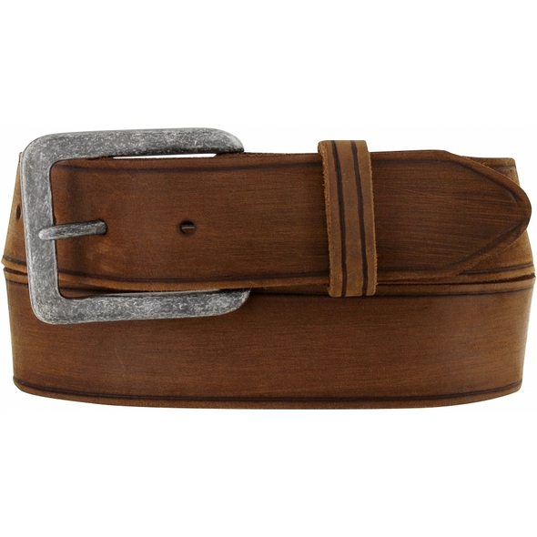 JUSTIN  1 5/8 BARK LODGE BROWN - ACCESSORIES BELT MEN - C00219
