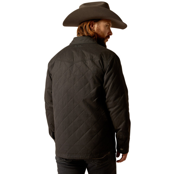 ARIAT GRIZZLY SHIRT JACKET BLACK - MENS JACKET  - 10051990