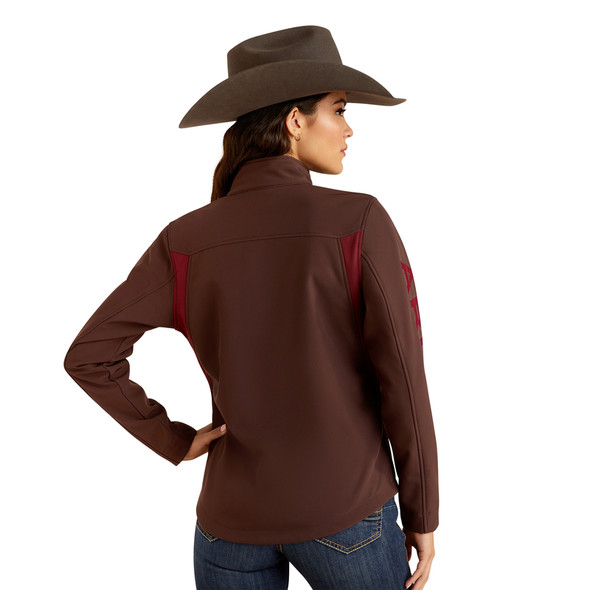 ARIAT NEW TEAM SOFTSHELL CHOC PLUM - LADIES JACKET  - 10052785