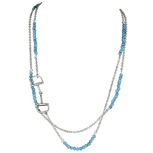 JUSTIN  DOUBLE STRAND BEADED CHAIN - ACCESSORIES JEWELRY EARRINGS - 24209NJ1