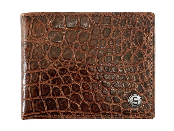 STETSON BIFOLD CROCODILE BROWN - ACCESSORIES WALLET  - 9801002-233
