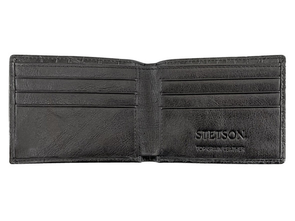 STETSON BIFOLD CAIMAN EMBOSS BLACK - ACCESSORIES WALLET  - 9801002-001