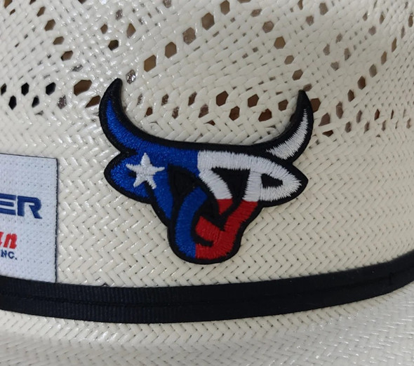 LOST CALF TEXAS BULL PATCH - HATS ADD-ONS  - TEXAS FLAG PATCH