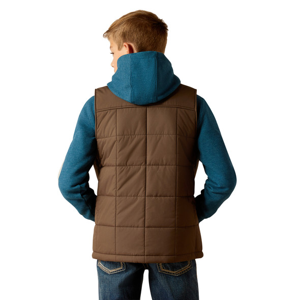 ARIAT CRUIS INSULATED  BANYAN BARK - KIDS BOYS VESTS - 10052351