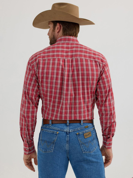 WRANGLER GEORGE STRAIT RED PLAID - MENS SHIRT  - 112356635