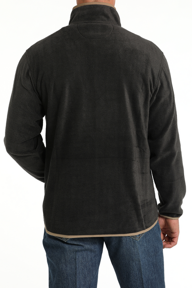 CINCH CHARCOAL FLEECE PULLOVER - MEN SWEATER  - MWK1912001