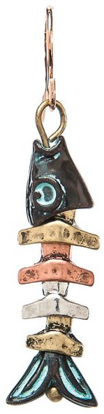 RAIN FISH BONES - ACCESSORIES JEWELRY EARRINGS - E1763M