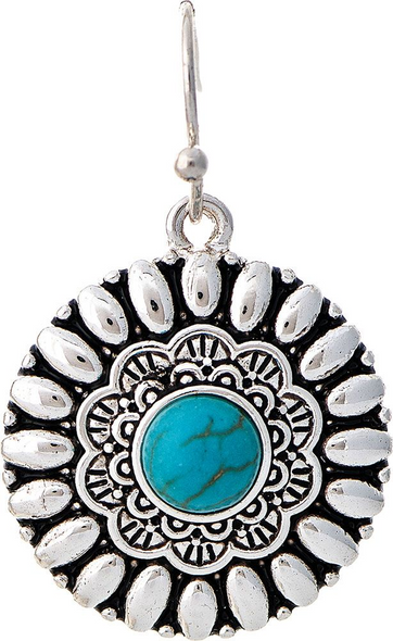 RAIN TURQUOISE GEM - ACCESSORIES JEWELRY EARRINGS - E3025S