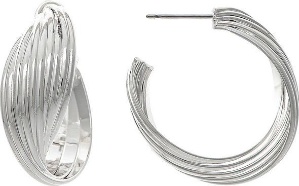 RAIN TWISTED HOOP - ACCESSORIES JEWELRY EARRINGS - E4043S