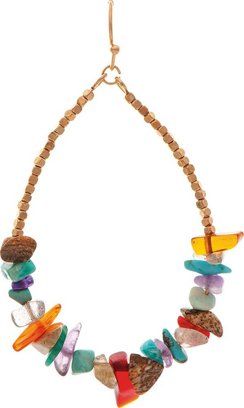 RAIN GOLD MULTICOLOR TEARDROP - ACCESSORIES JEWELRY EARRINGS - E3924M