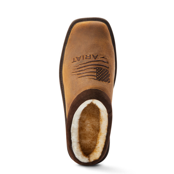 ARIAT DUSTRY BROWN  PATRIOT 2692-200 - FOOTWEAR MEN SLIPPERS - 10043017