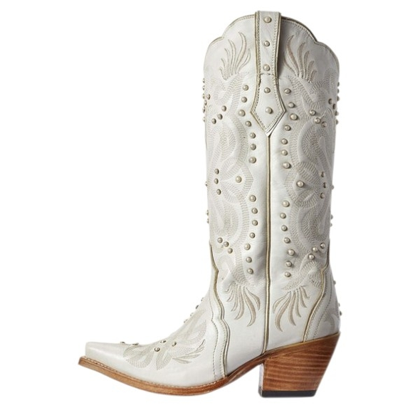 ARIAT PEARL WHITE LEATHER - BOOT LADIES  - 10031549
