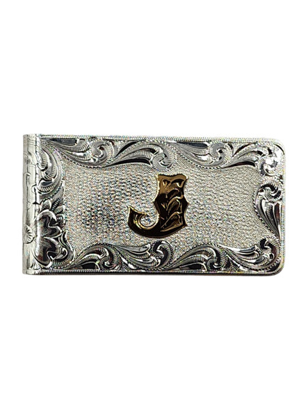 MONTANA SILVERSMITHS MONEY CLIP ENGRAVED LETTER J - ACCESSORIES OTHER  - MCL4-B2J