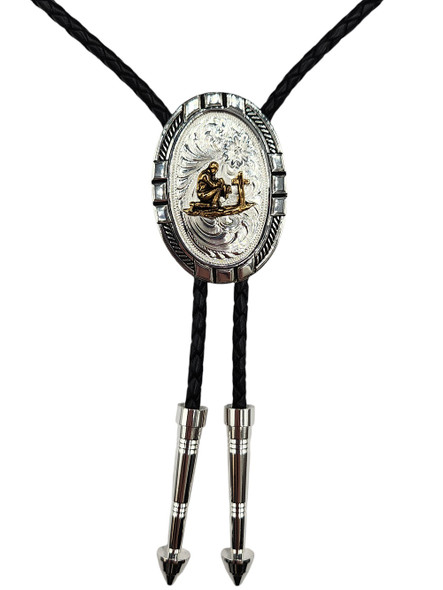 MONTANA SILVERSMITHS PRAYING COWBOY BOLO TIE - ACCESSORIES OTHER  - BT26-917XS