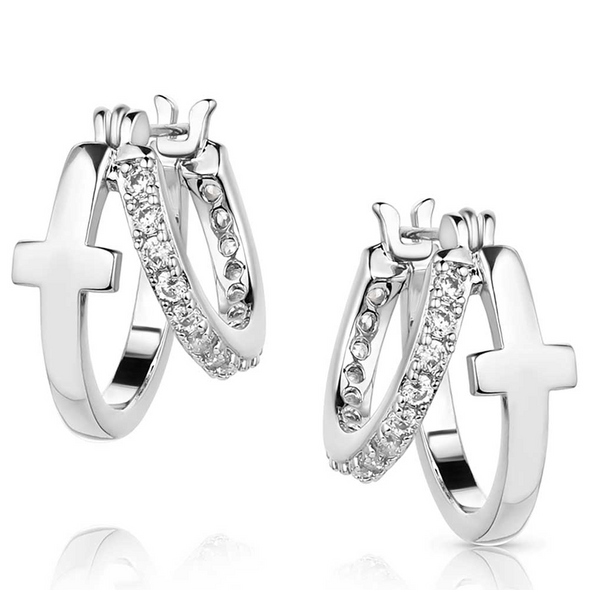 MONTANA SILVERSMITHS WRAPPED IN FAITH CRYSTAL - ACCESSORIES JEWELRY EARRINGS - ER5949