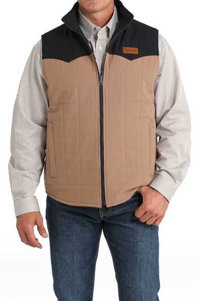 CINCH KHAKI REVERSIBLE BLOCKED - MEN VESTS  - MWV1576004