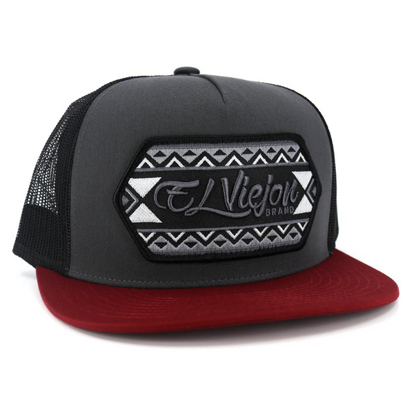 EL VIEJON WASCO MAROON CHARCOAL BLACK F - HATS CAP  - WASCO 2