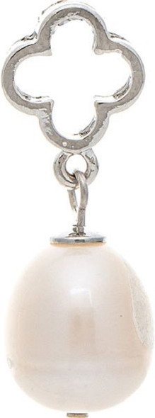 RAIN SILVER PEARL DROP CLOVER - ACCESSORIES JEWELRY EARRINGS - E4890S
