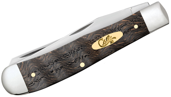 CASE BLACK CURLY OAK WOOD TRAPPER - ACC KNIVES  - 14000