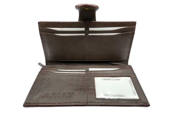 ARIAT SOUTHWESTERN HANDTOOLED WALLET - LADIES PURSES  - A770016697