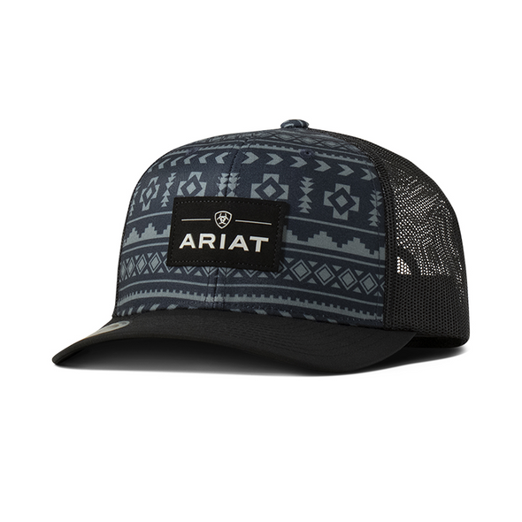 ARIAT SOUTHWESTERN SNAPBACK NAVY - HATS CAP  - A300090603