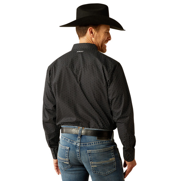 ARIAT CARMINE SNAP BLACK PRINT - MENS SHIRT  - 10054076