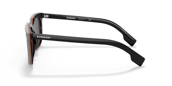 BURBERRY CARNABY ICON STRIPE BLACK - SUNGLASS BURBERRY  - 4337379887