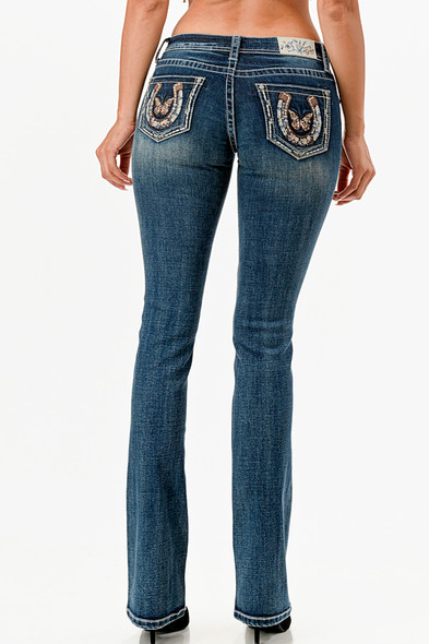 GRACE IN LA 430 HORSE SHOE - LADIES JEANS  - EBS787