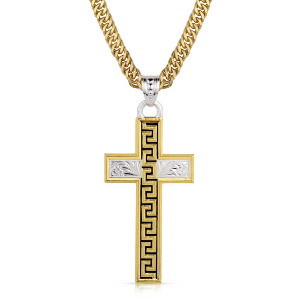 MONTANA SILVERSMITHS MESA CROSS GOLD NECKLACE - ACCESSORIES JEWELRY NECKLACE - NC5913