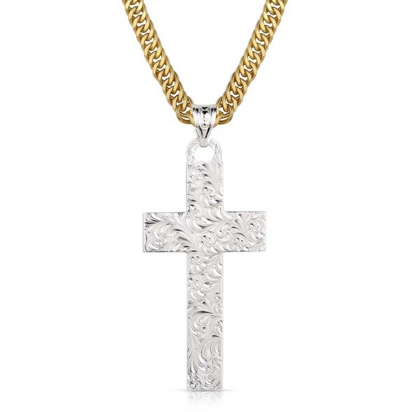 MONTANA SILVERSMITHS MESA CROSS GOLD NECKLACE - ACCESSORIES JEWELRY NECKLACE - NC5913